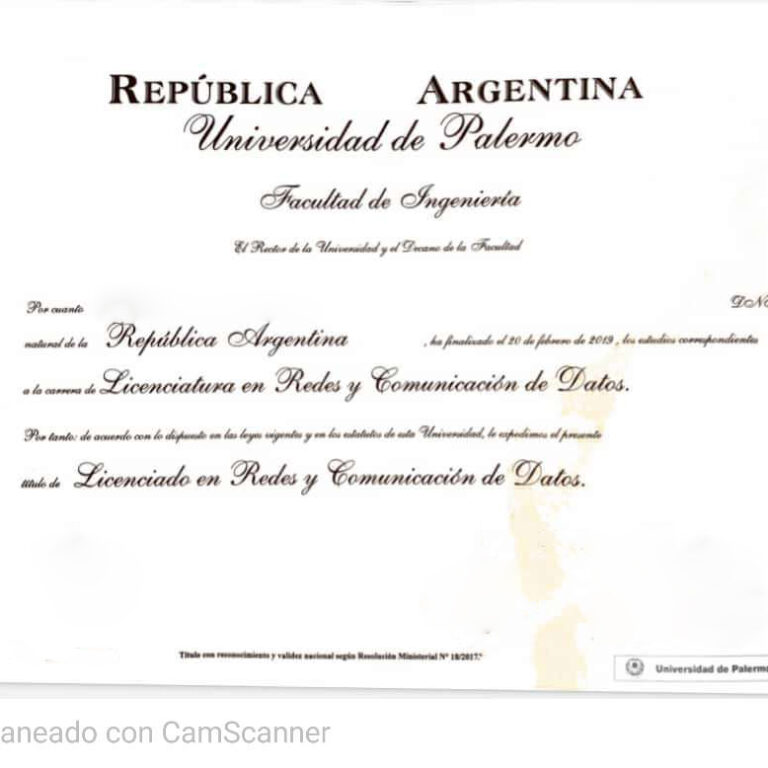 Apostillar titulo universitario Argentina