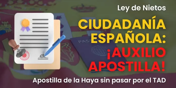 ciudadanía española Apostilla Argentina